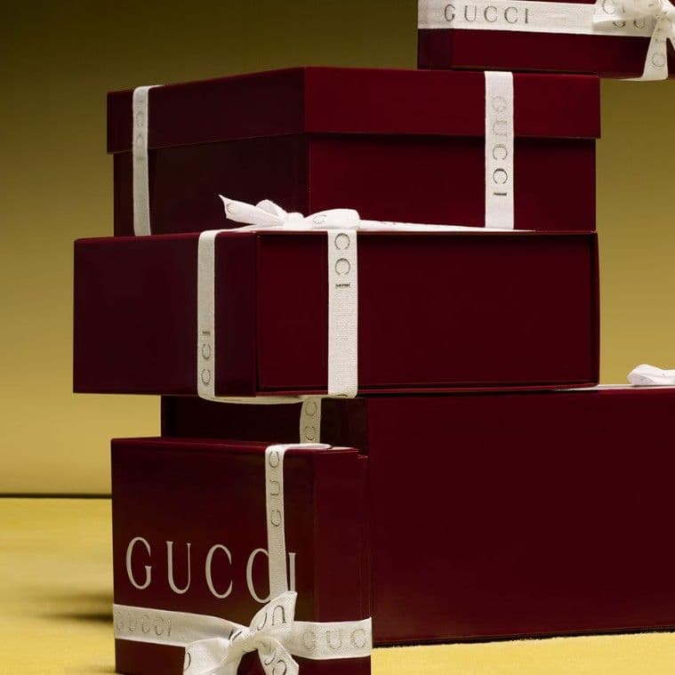 ❤極美品箱付き　最高級ウール GUCCI マフラー ストール❤ライトブラウン❤