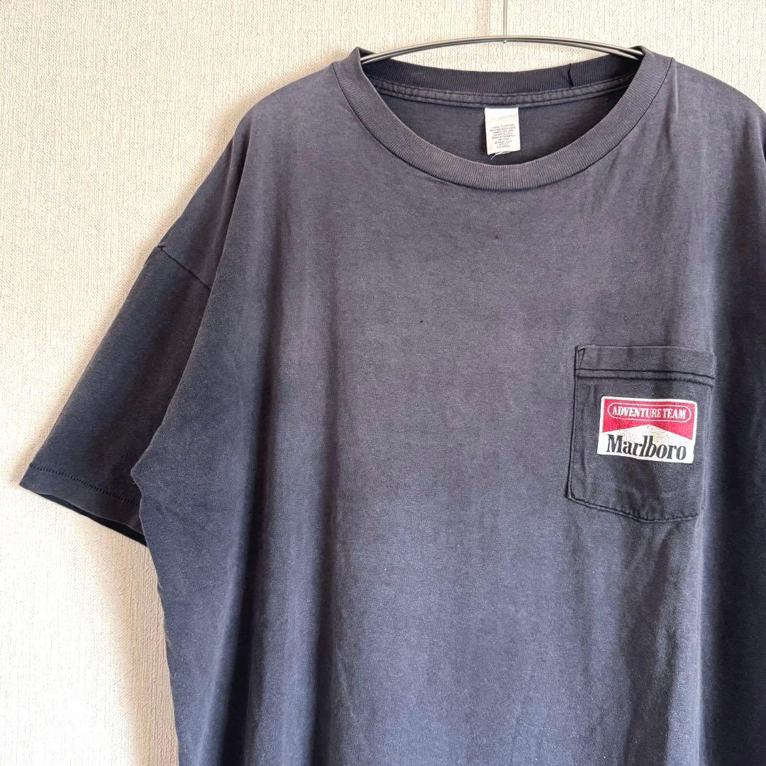 Marlboro　胸ポケTシャツ　コヨーテ　90sビンテージ　XLサイズ