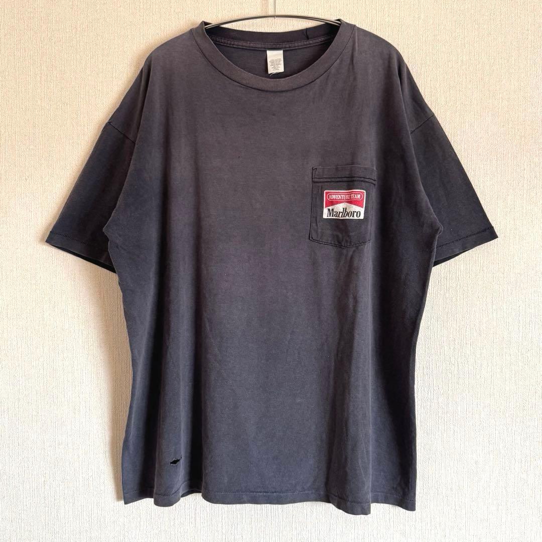 Marlboro　胸ポケTシャツ　コヨーテ　90sビンテージ　XLサイズ