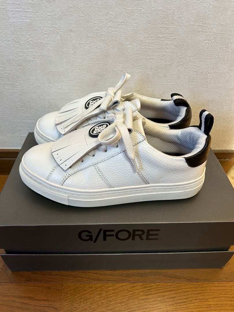 G/FORE フリンジ付きホワイトスニーカー US 6