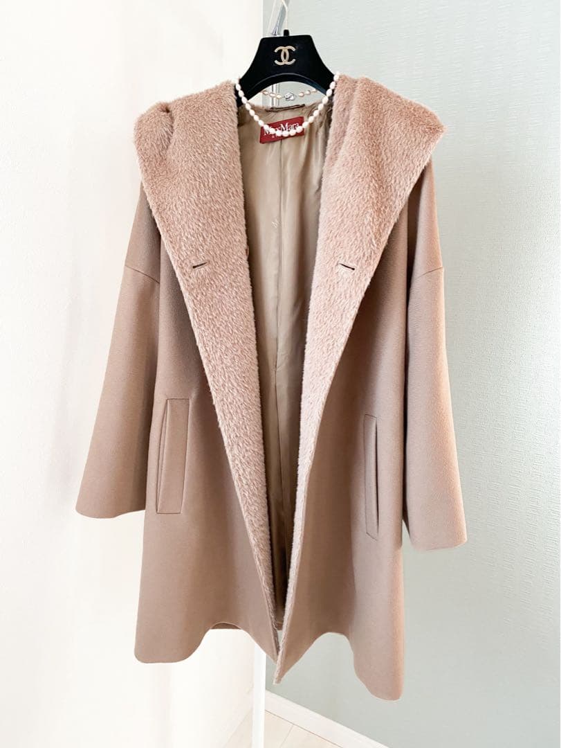 ★新品同様★マックスマーラ MaxMara フーデッド コート★