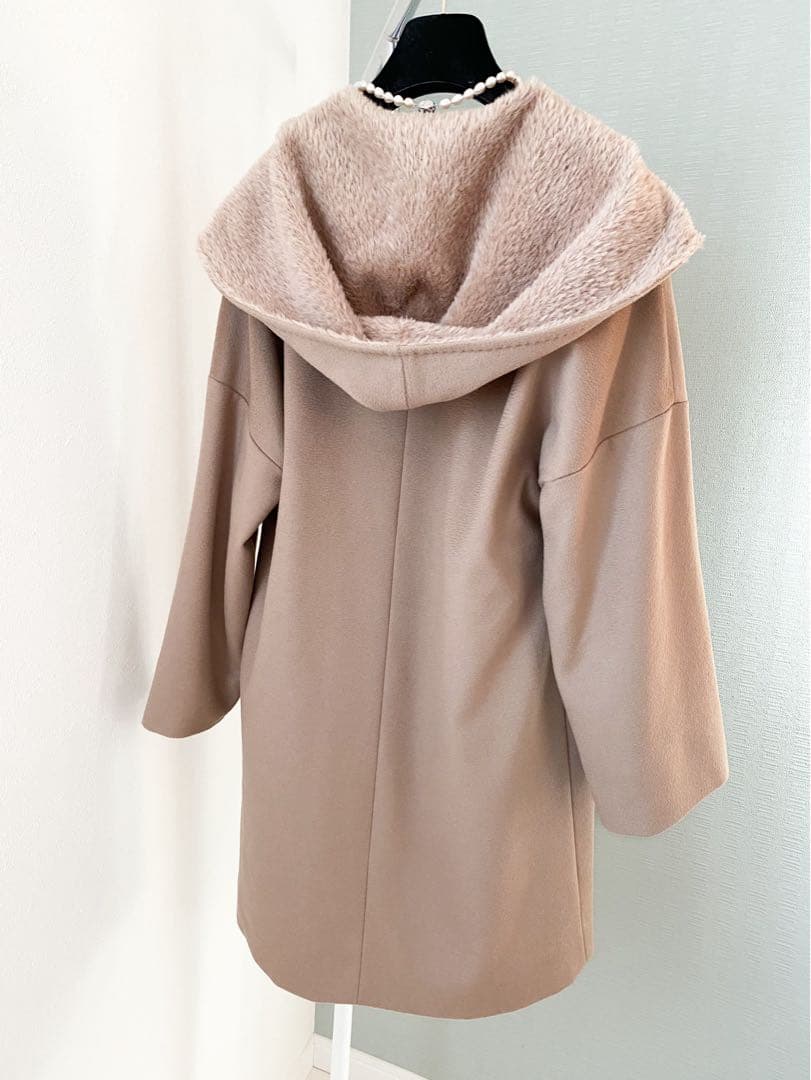 ★新品同様★マックスマーラ MaxMara フーデッド コート★
