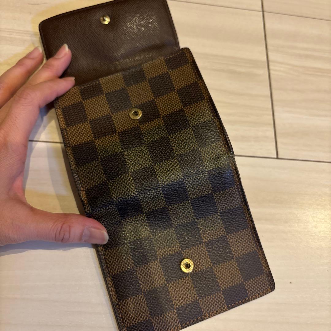 ルイ・ヴィトン ダミエ 二つ折り財布 【正規品】