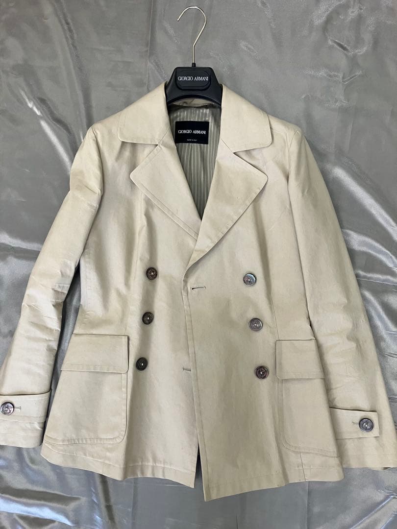 Giorgio Armani ベージュ ダブルブレストジャケット