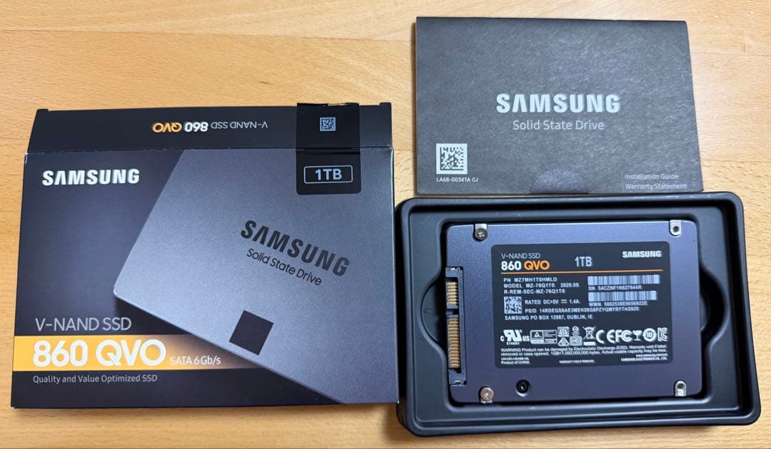 タイムセール中【健康度96%】Samsung 860 QVO 1TB SSD