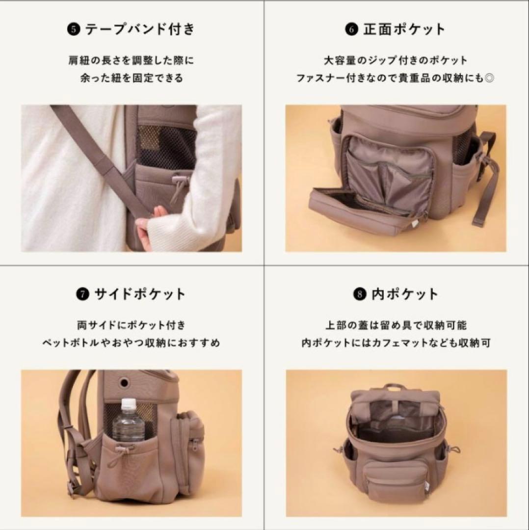 なお　おまけ付★サイズRモカ city dog ネオプレーンバックパック
