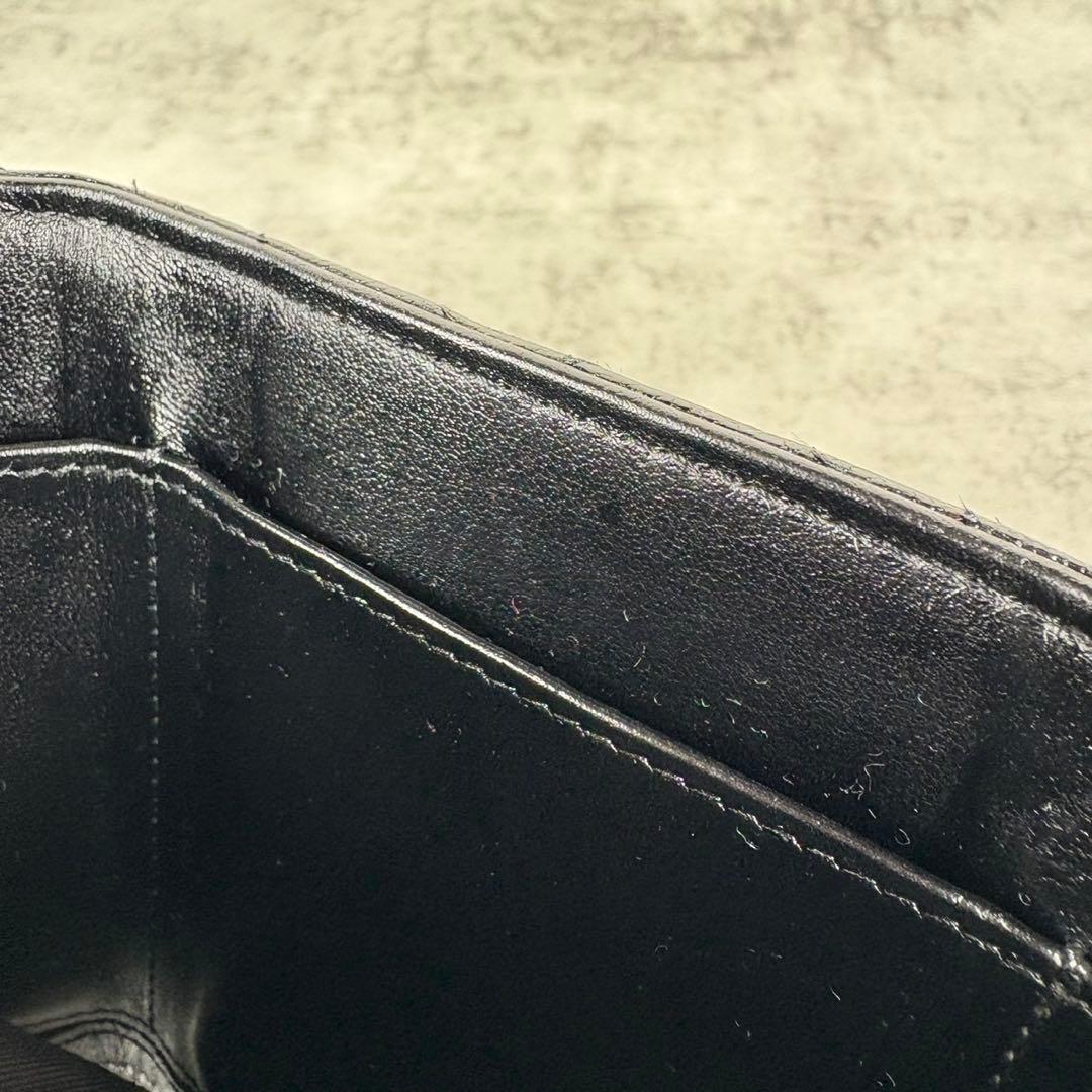 CHANEL ボーイシャネル　キャビアスキン　三つ折り財布　ケース
