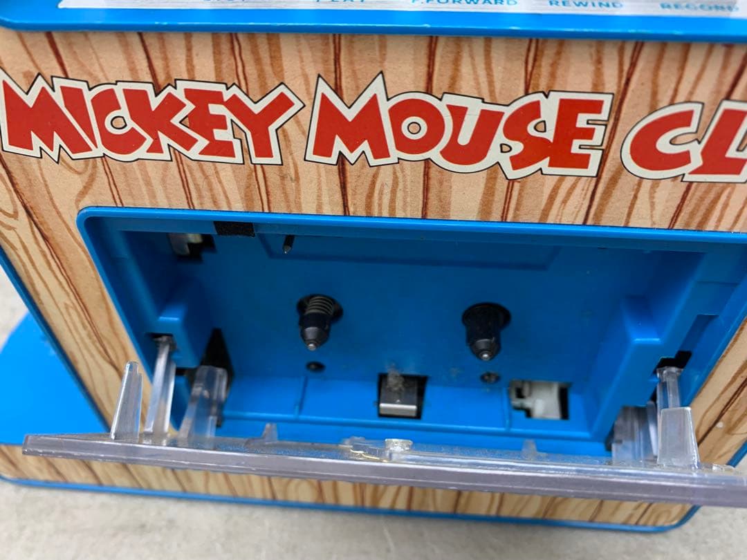 MN0612★ミッキーマウス ポータブルカセットレコーダー 現状品