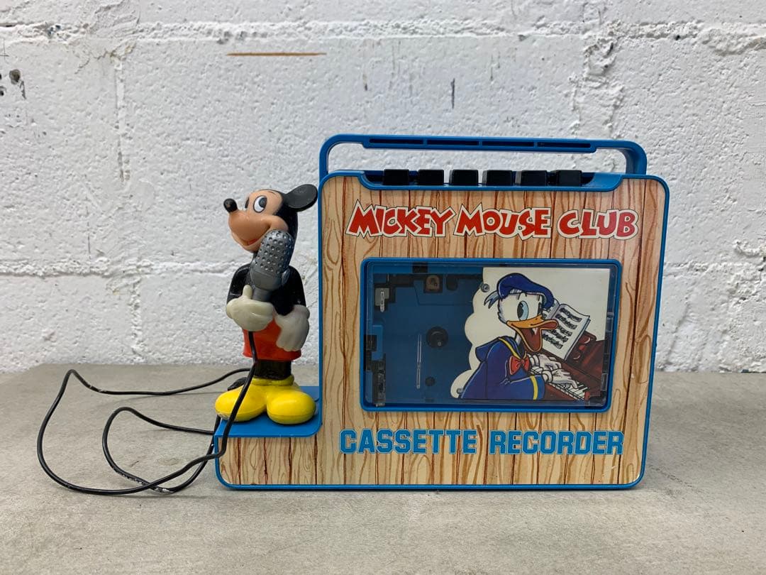 MN0612★ミッキーマウス ポータブルカセットレコーダー 現状品