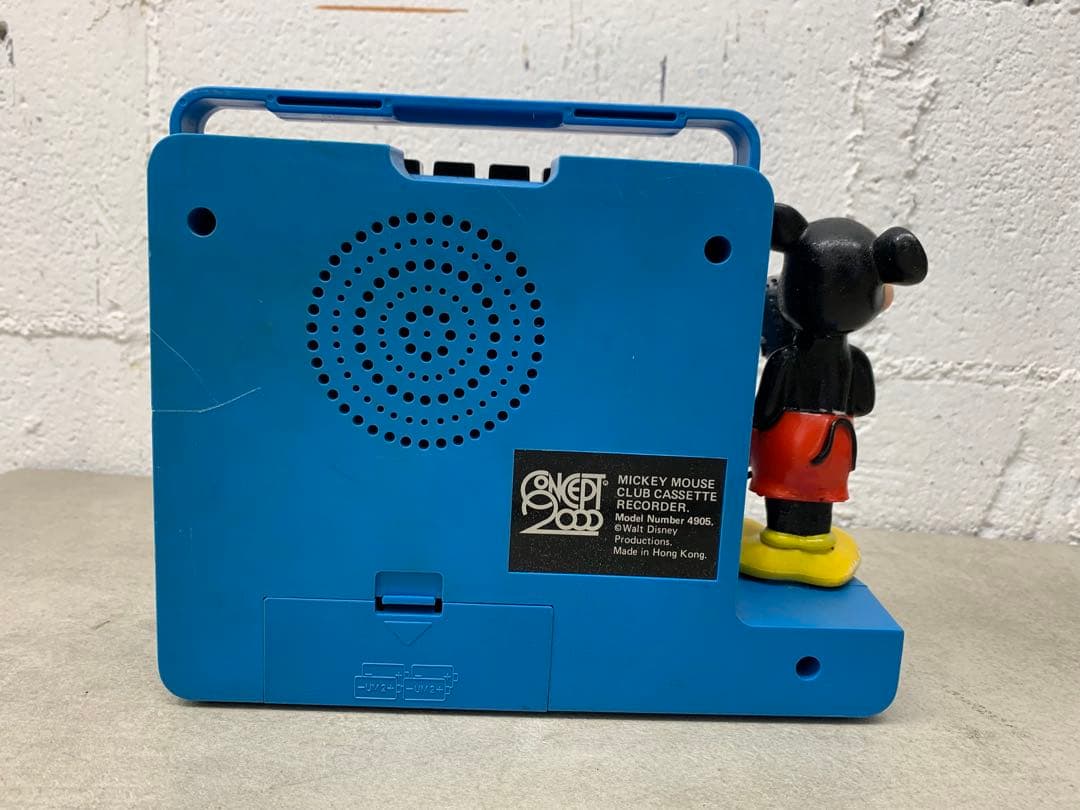 MN0612★ミッキーマウス ポータブルカセットレコーダー 現状品