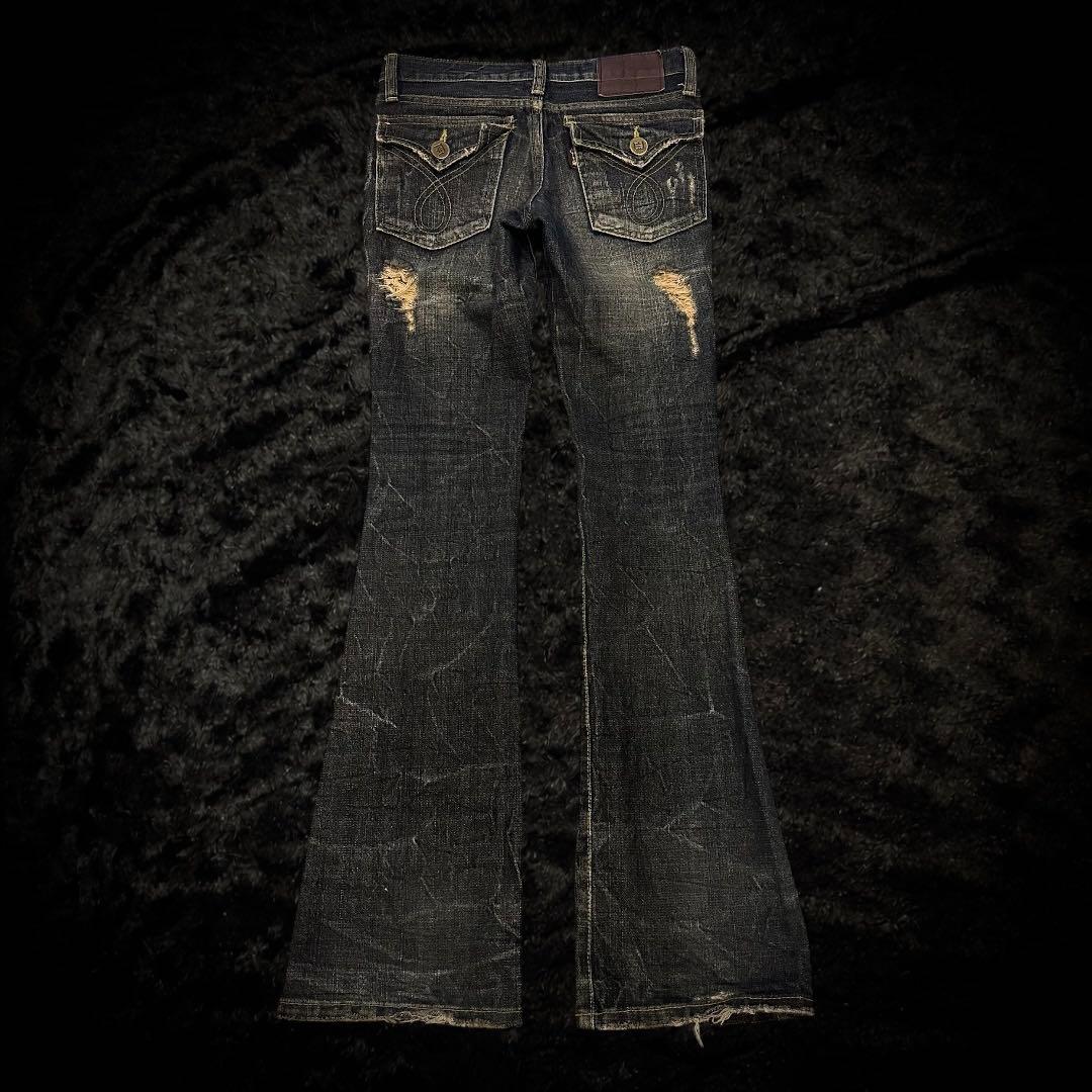 パンツ 00s damage denim kmrii ifsixwasnine lgb