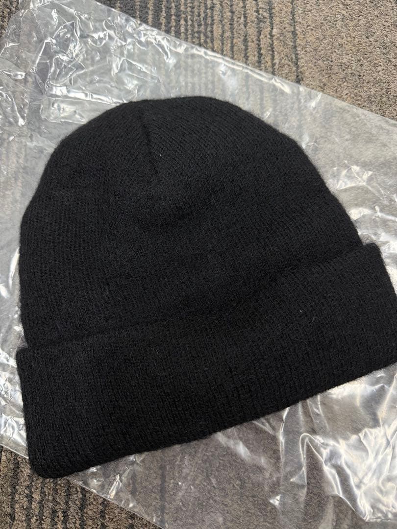 Supreme 黒 モヘア　ニット帽
