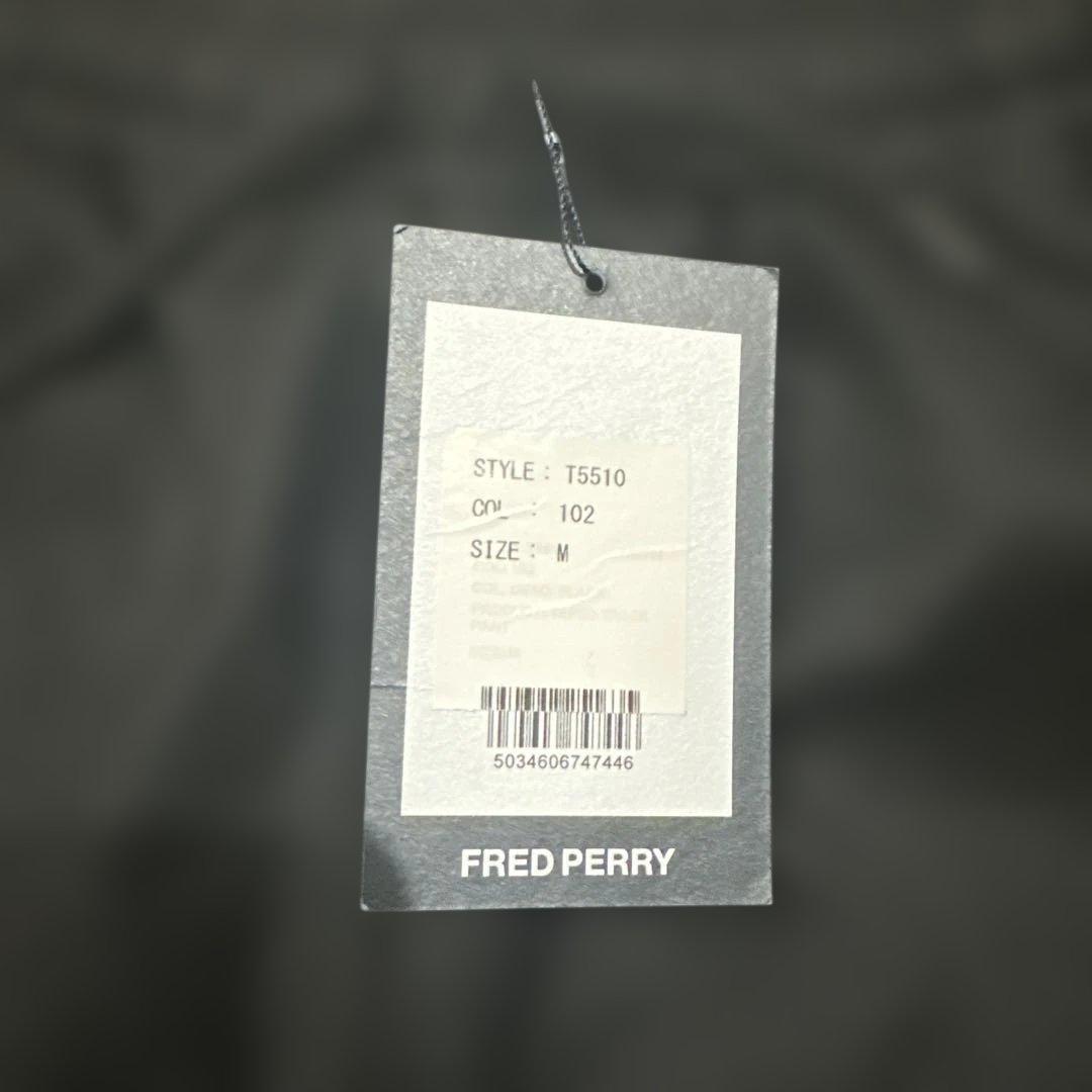 FRED PERRY フレッドペリー トラックパンツ サイドロゴ ブラック