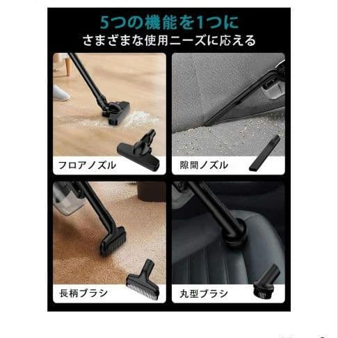 充電式掃除機 コードレスクリーナー マキタ18V互換 集塵機 16000Pa強力