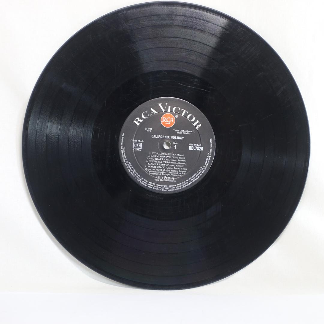 英LP Elvis Presley California Holiday 深溝