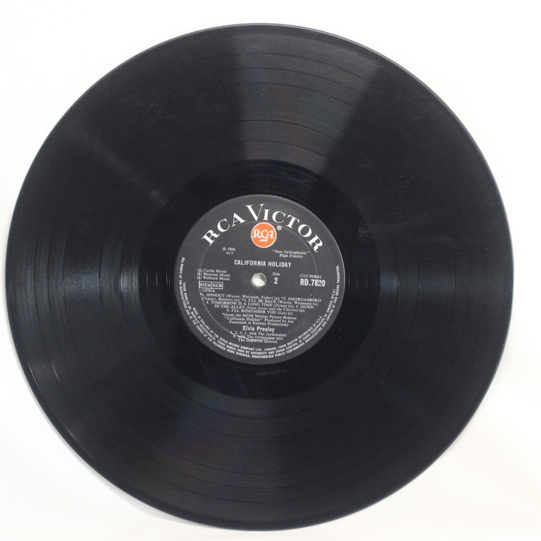 英LP Elvis Presley California Holiday 深溝