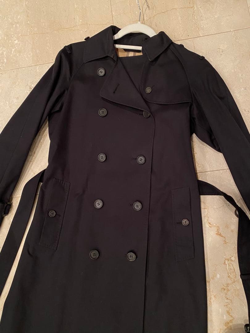 バーバリー　トレンチコート　ネイビー　38 BURBERRY