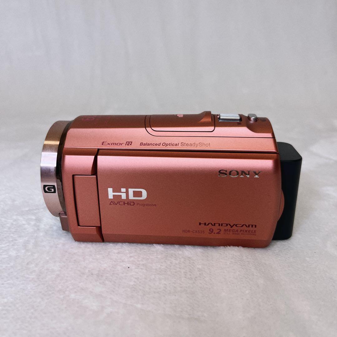 SONY HDR-CX535 ハンディカム 動作確認済み　ビデオカメラ　ピンク