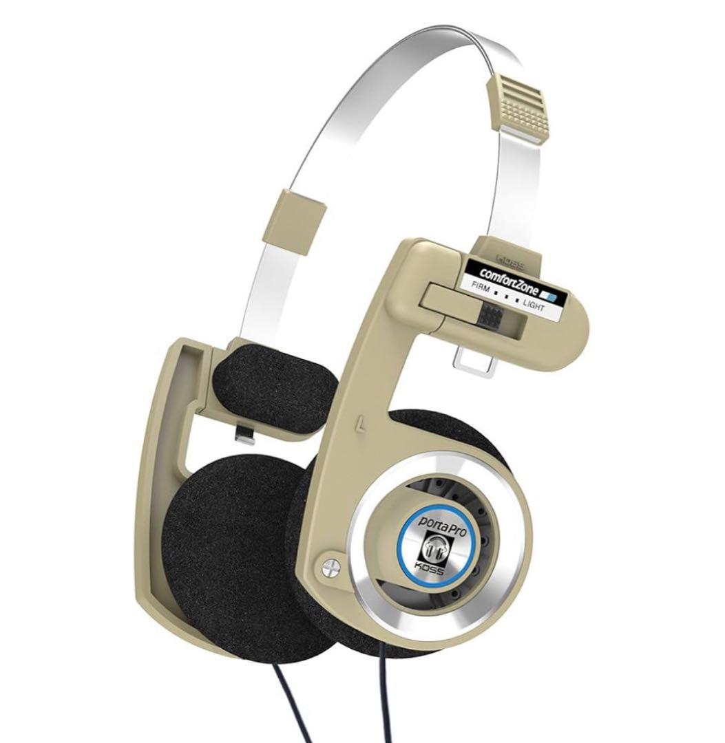 KOSS Porta Pro ベージュヘッドホン Lightning3.5mm付