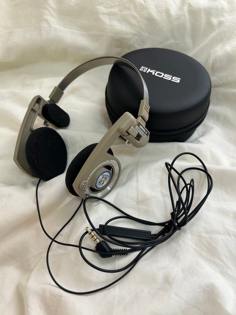 KOSS Porta Pro ベージュヘッドホン Lightning3.5mm付