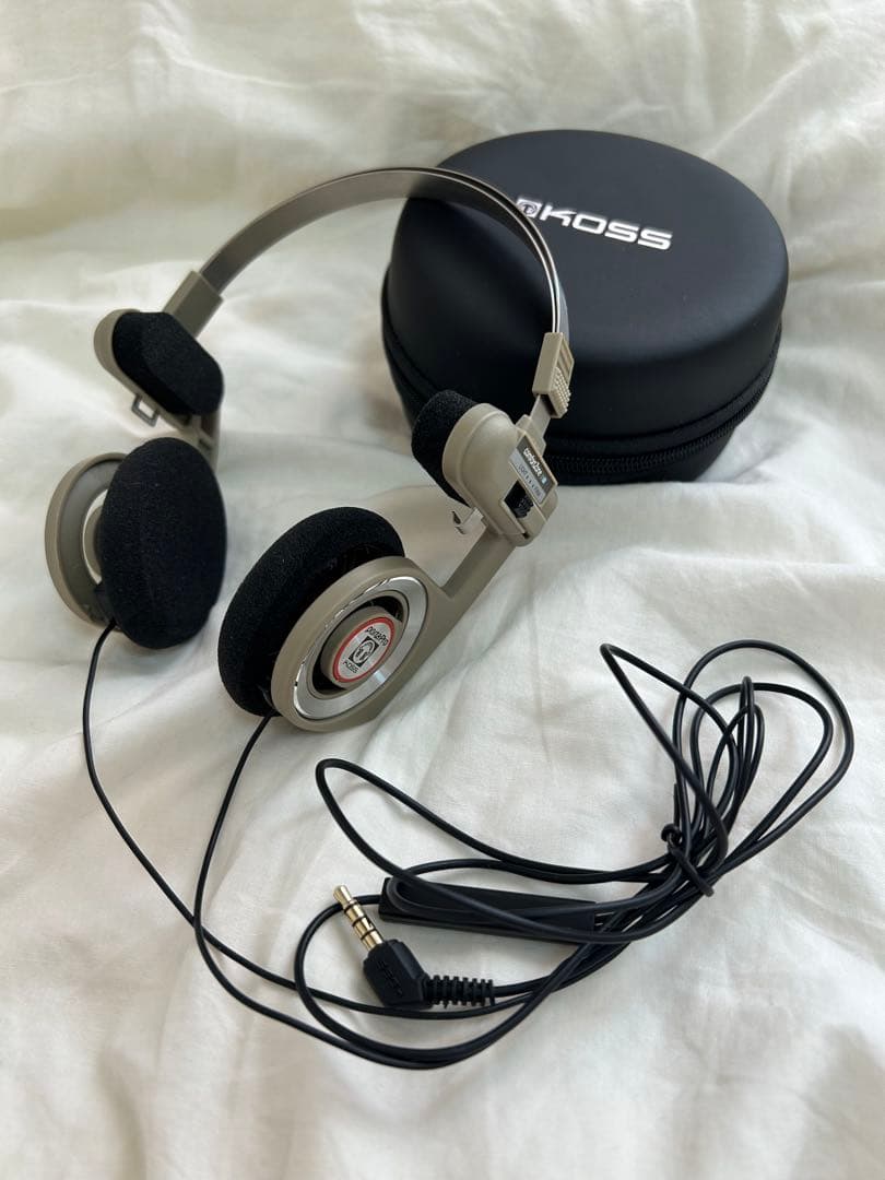 KOSS Porta Pro ベージュヘッドホン Lightning3.5mm付