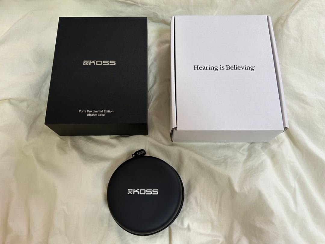 KOSS Porta Pro ベージュヘッドホン Lightning3.5mm付