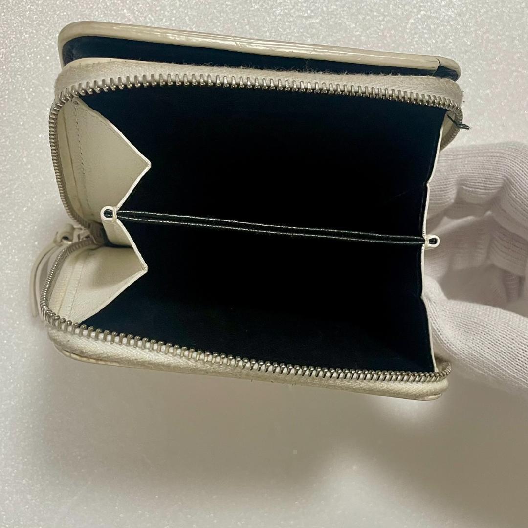 BALENCIAGA バレンシアガ 二つ折り財布 ホワイト レザー ブランド