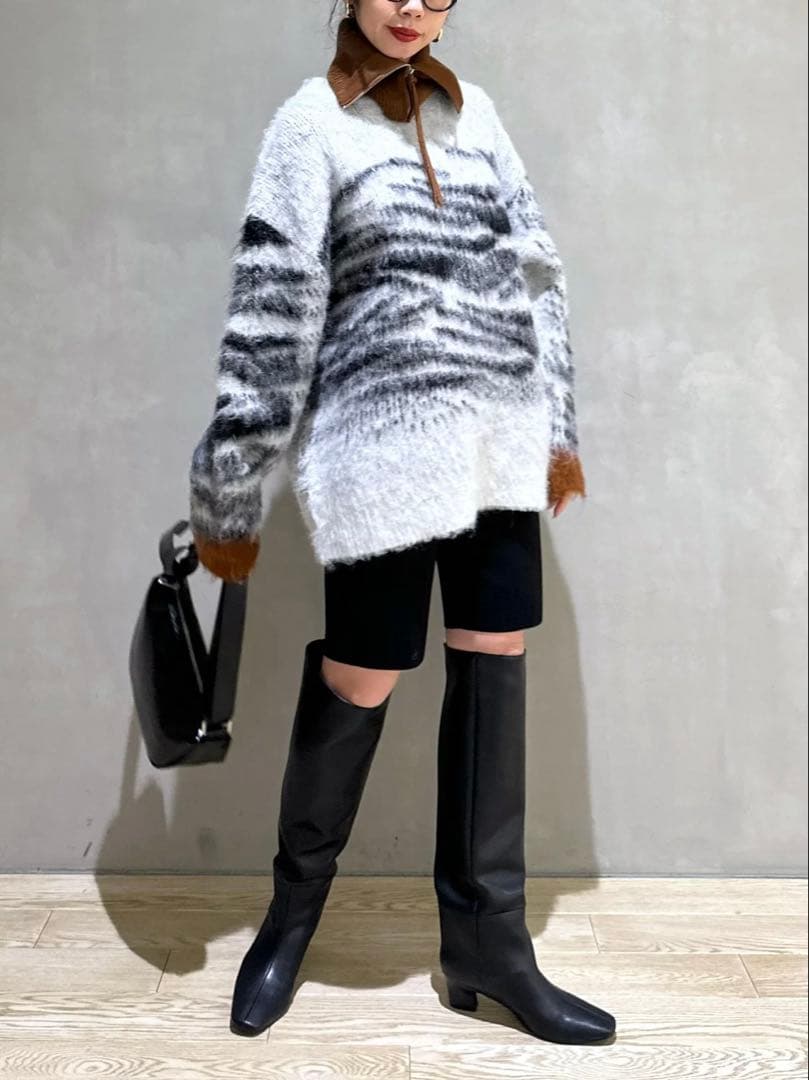 【JANE SMITH 】ZIP NECK WARMER