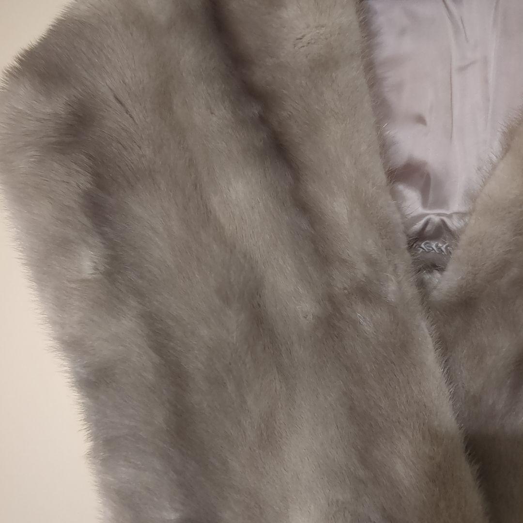 未使用　　サガミンク　ショール　グレー　タグ付き