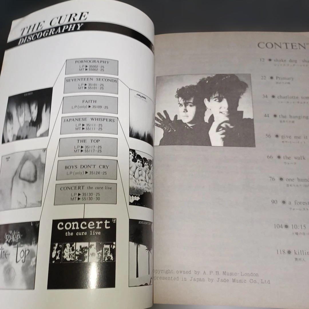 the cure live concert バンドスコア　楽譜