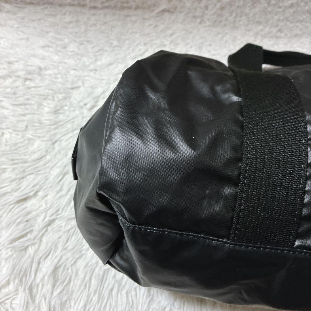 良品⭐️ ハンティングワールド　バチューライトダッフルバッグ　ロゴ　ブラック