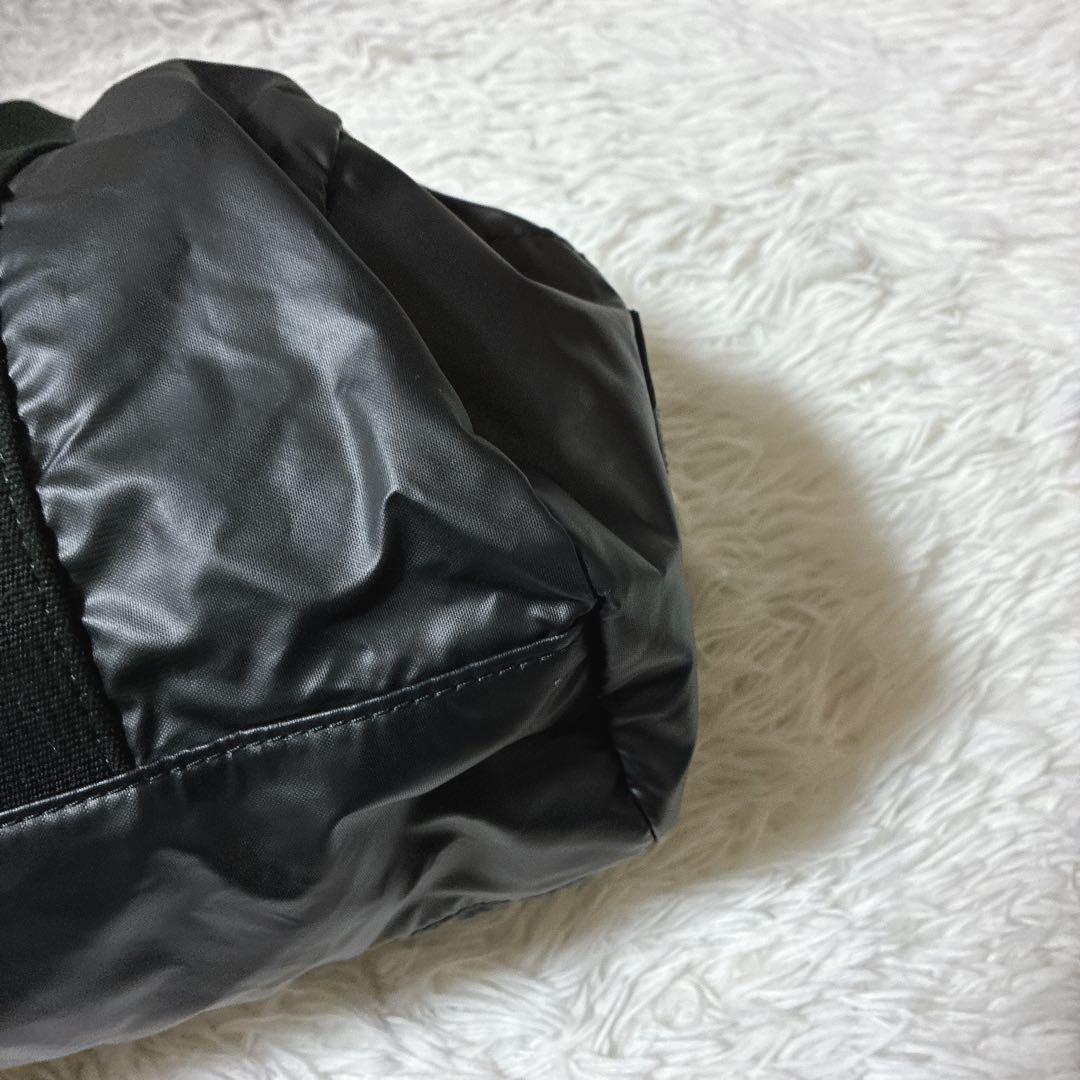 良品⭐️ ハンティングワールド　バチューライトダッフルバッグ　ロゴ　ブラック