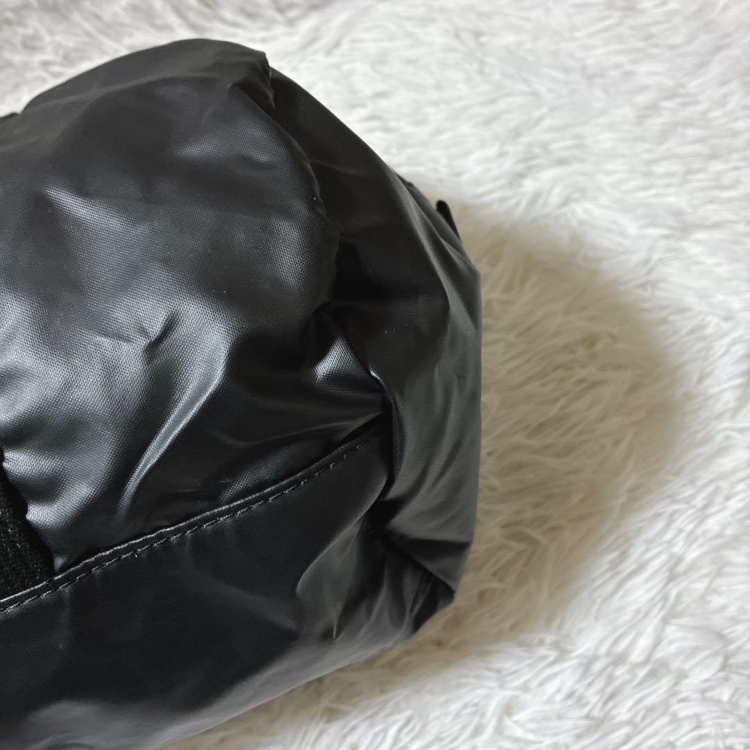 良品⭐️ ハンティングワールド　バチューライトダッフルバッグ　ロゴ　ブラック