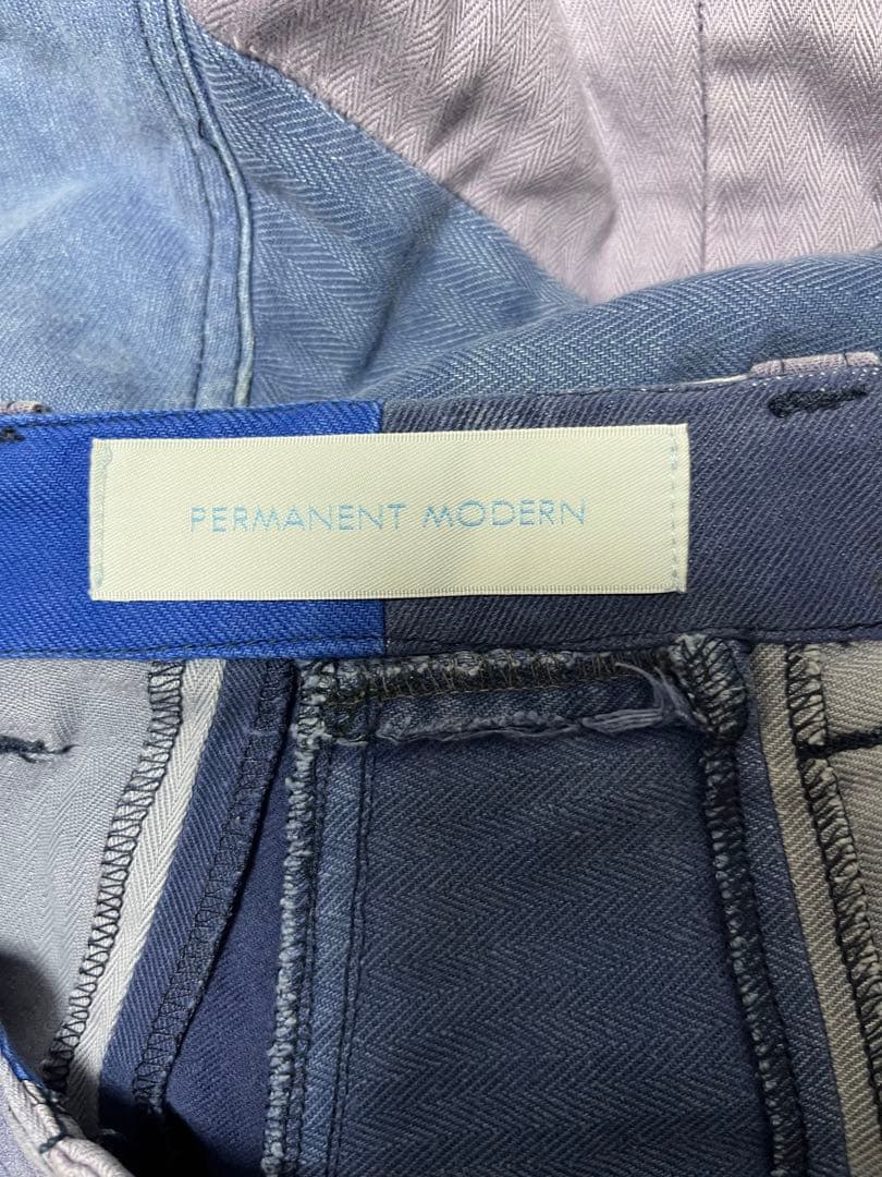 parmanent modern パッチワーク　リメイク　テーパードパンツ　1