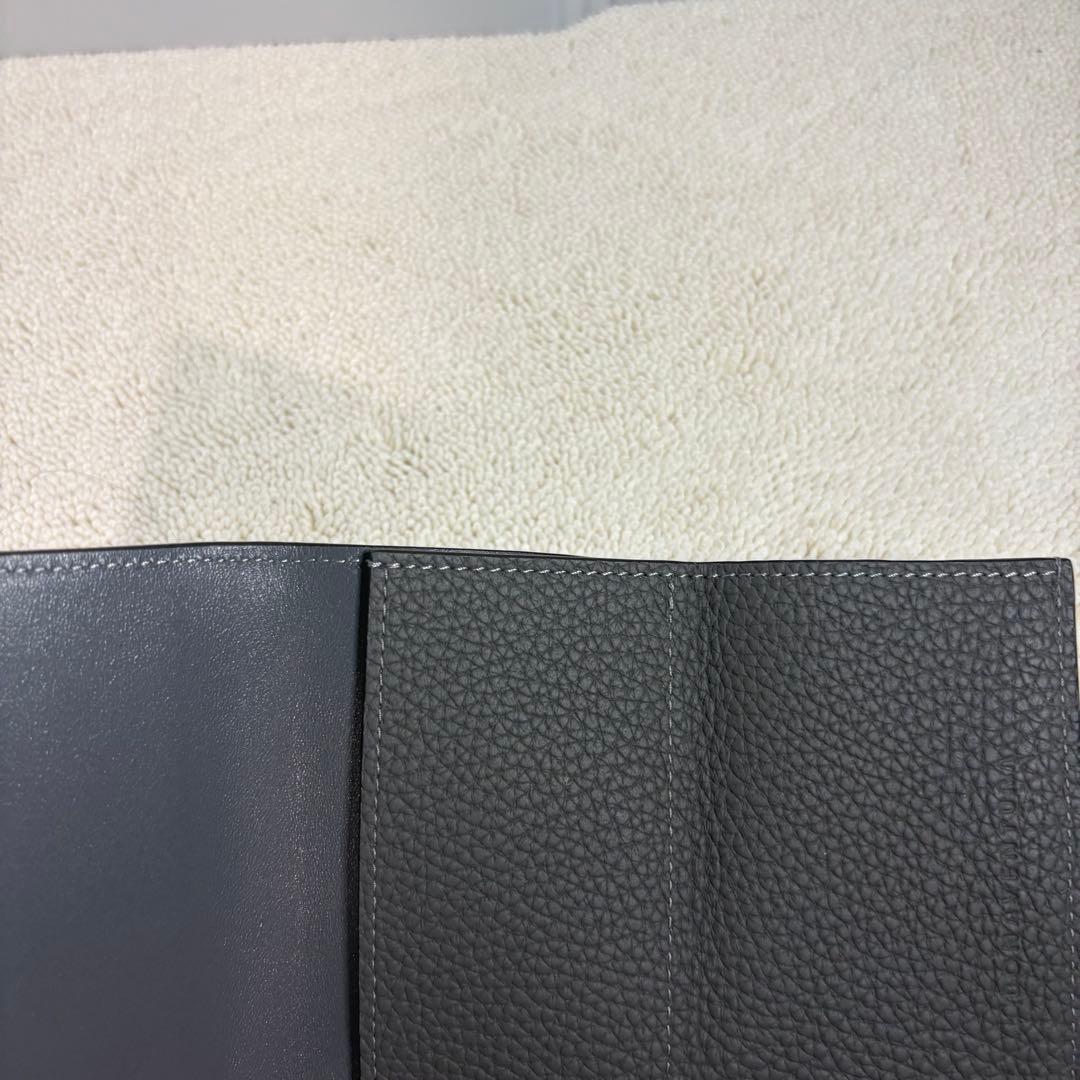極美品　BONAVENTURA 三つ折財布 グレー　レザー