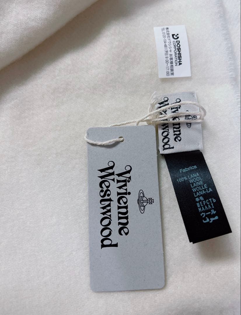 美品 Vivienne Westwood ヴィヴィアンウエストウッド マフラー白