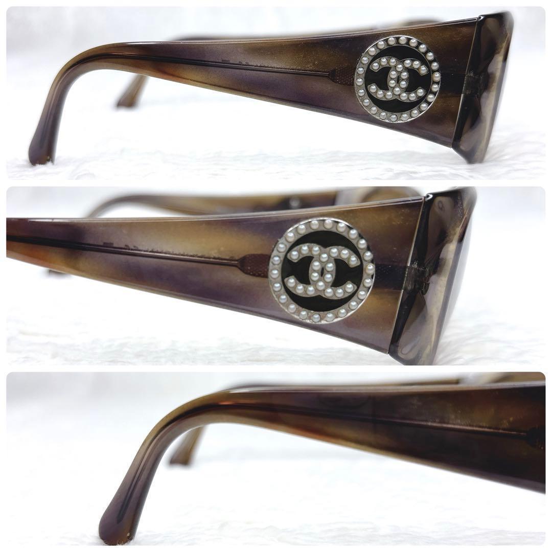小物 CHANEL Pearl CC Logo Vintage Sunglasses