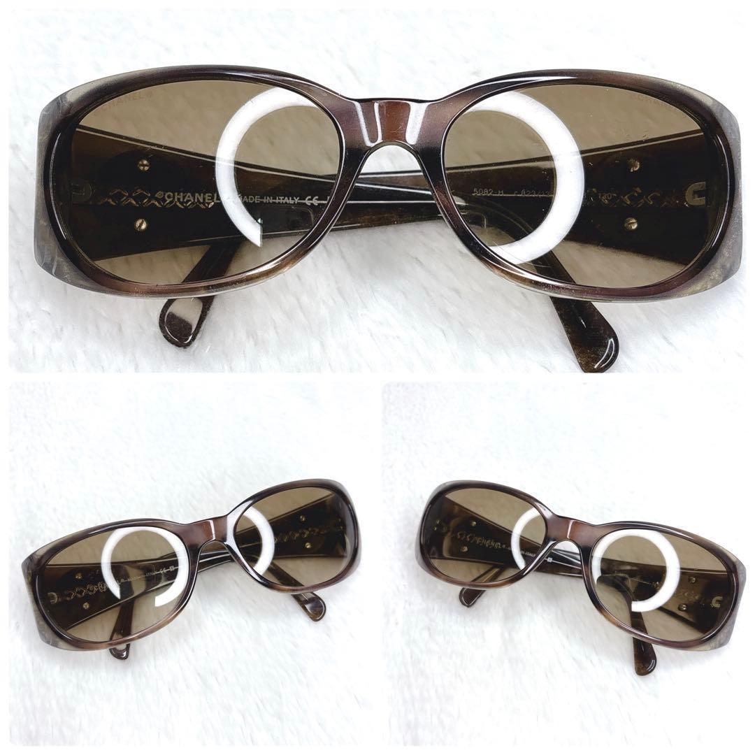 小物 CHANEL Pearl CC Logo Vintage Sunglasses