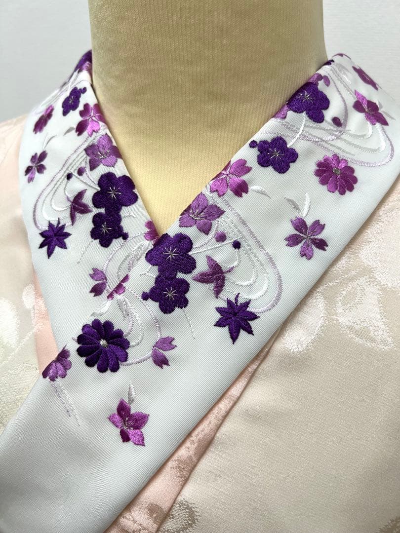 振り袖　フルセット　別誂長襦袢　金彩加工　刺繍　金通し　絞り入 全通袋帯　827