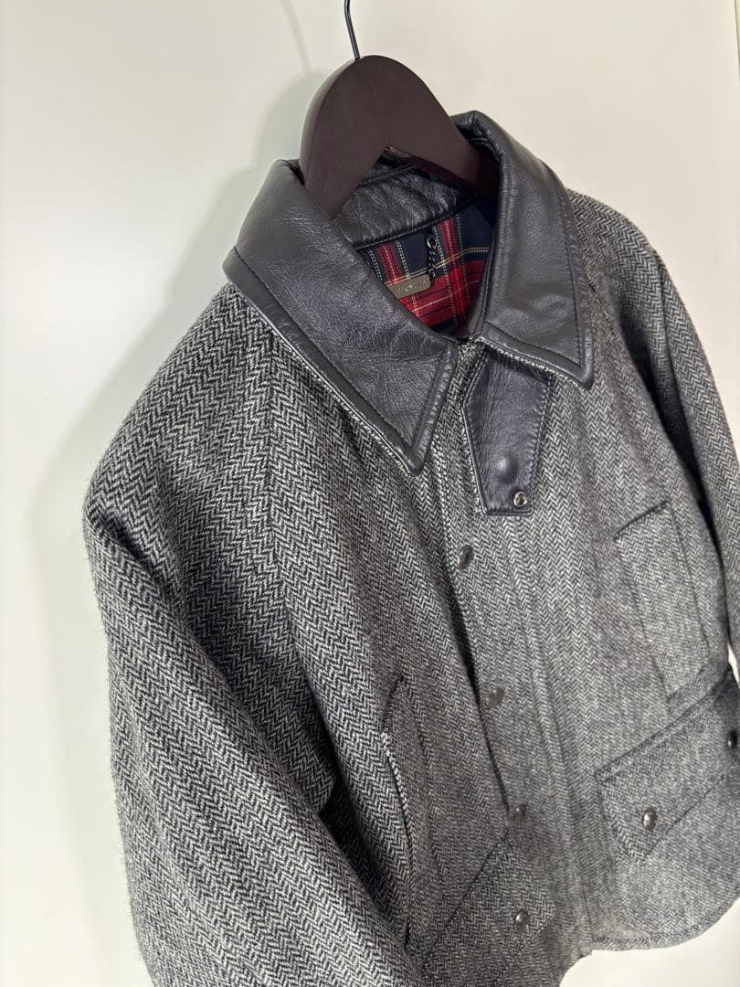 Monkey Time Tweed ヘリンボーンウールカバーオールジャケット