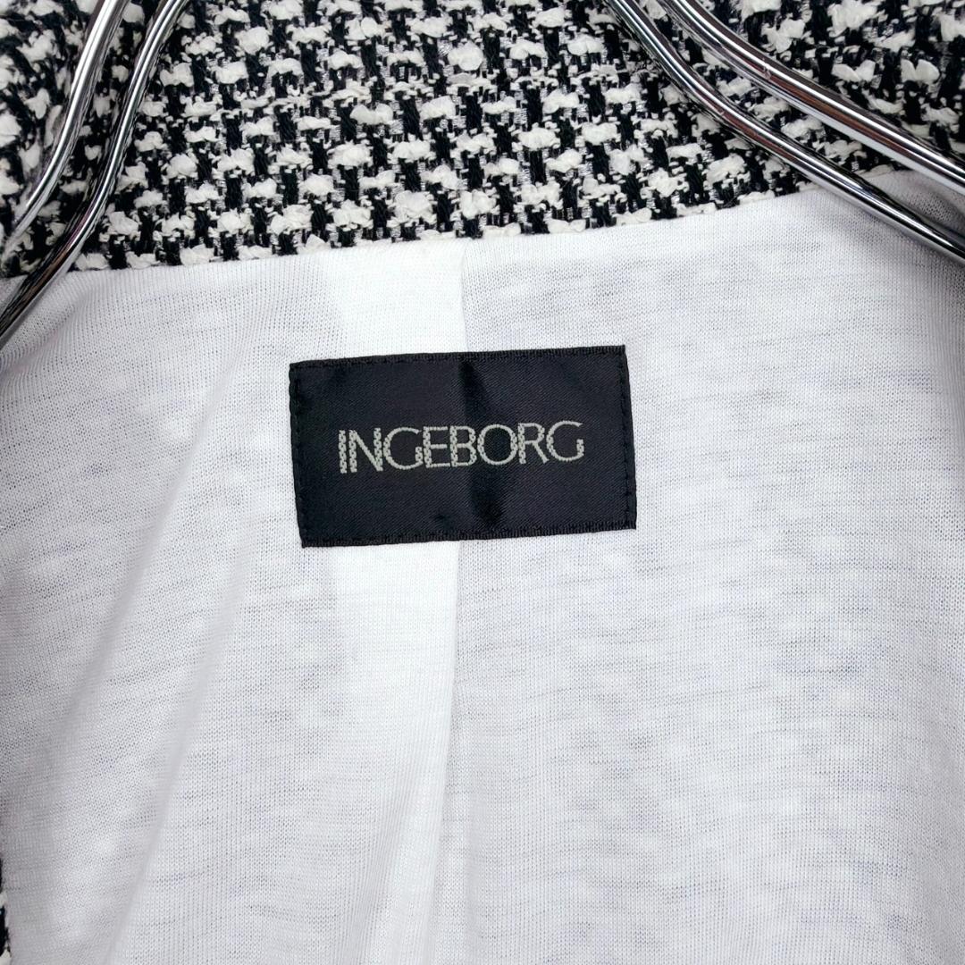 希少✨ INGEBORG インゲボルグ ツイード ジャケット 金ボタン