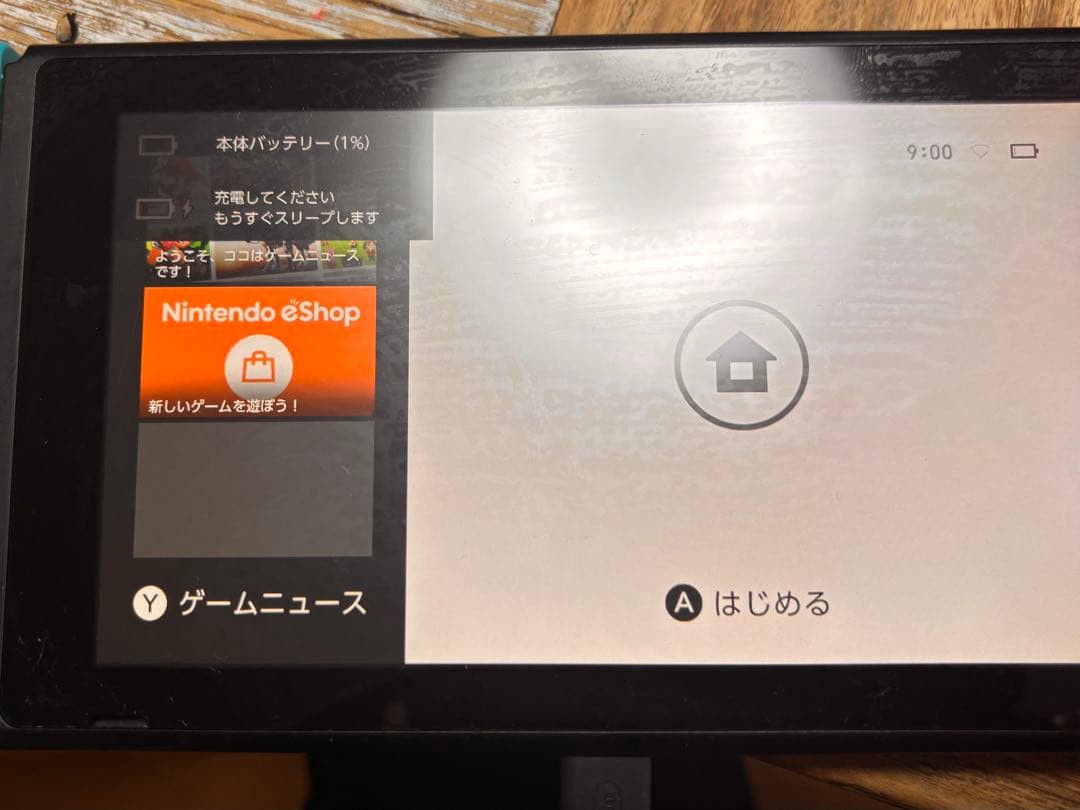 【初期型】Switch本体＋Joy-Con左右＋桃鉄／充電不可