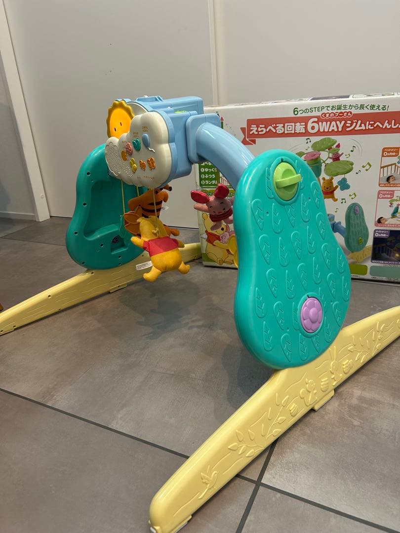 タカラトミー くまのプーさん 6WAYへんしんメリー 動作確認済 付属品完品