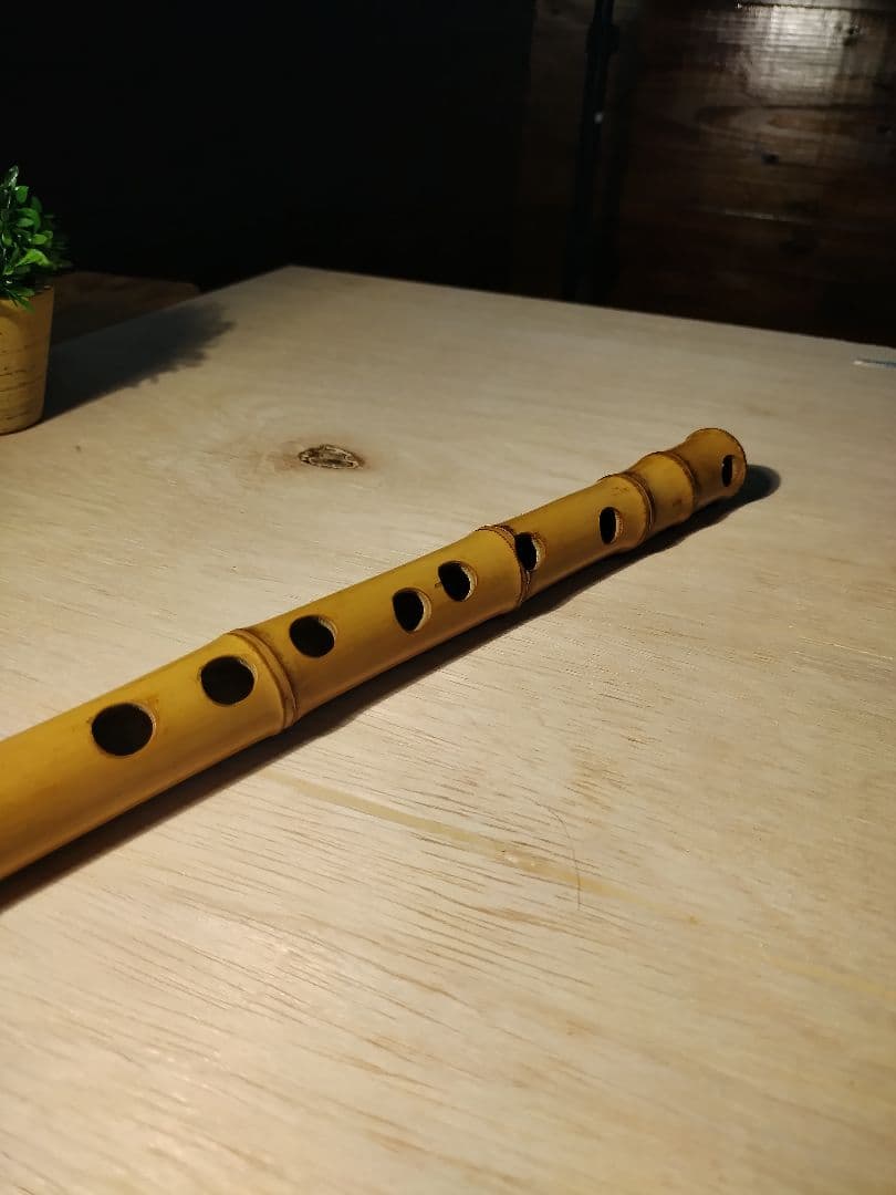 沖縄天然竹製　琉球音楽用竹笛横笛 　音階：C４