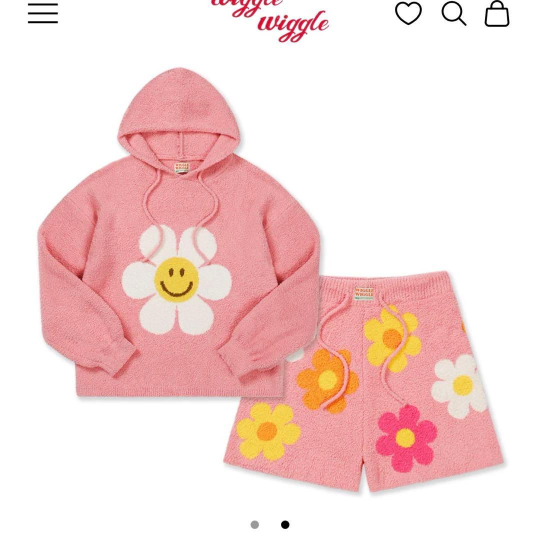 ウィグルウィグル パジャマ ルームウェアセット 新品　未使用　ニコちゃん
