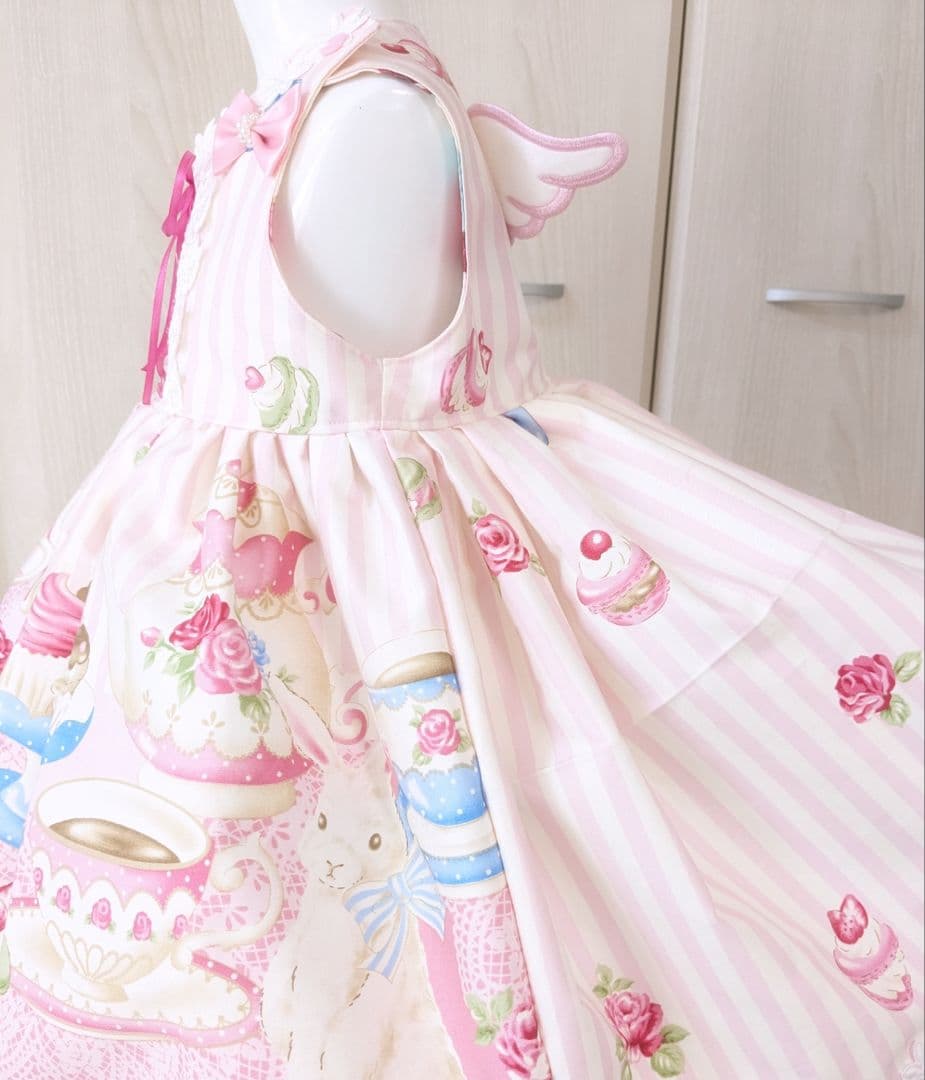 ハンドメイド　ワンピース　レア生地　90cm