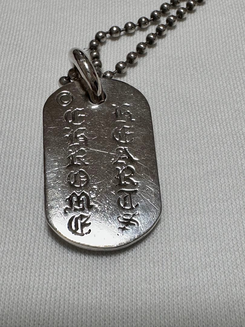 ⭐️ NYC限定品⭐️ クロムハーツレイズド セメタリークロス スモールドッグタグ