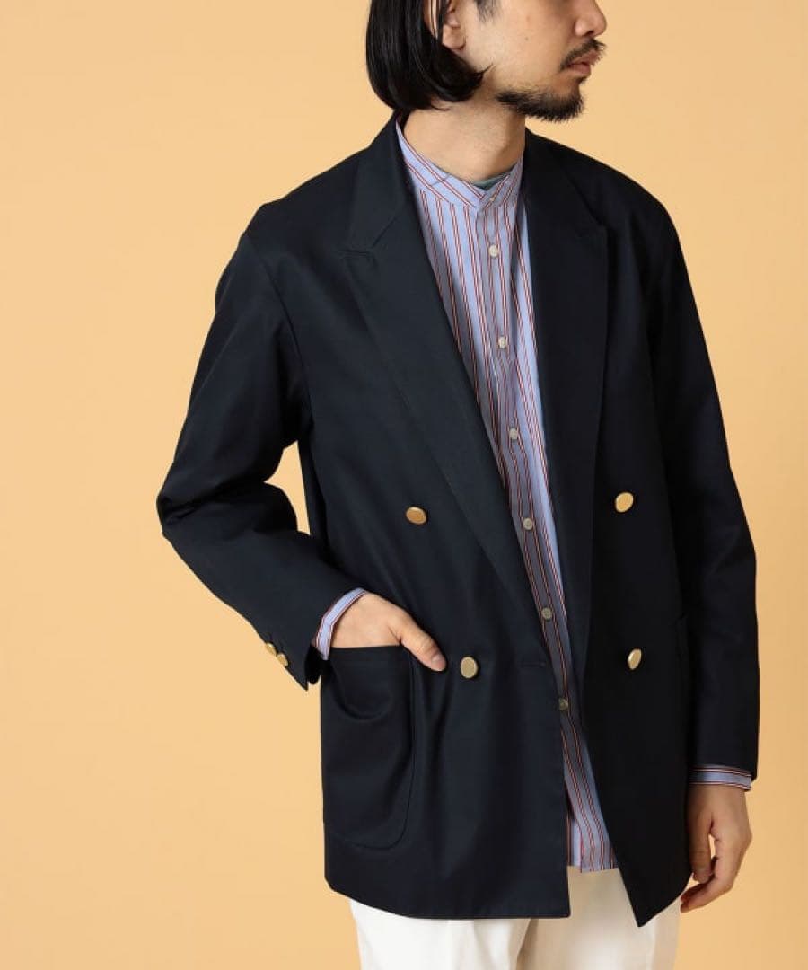 美品 BEAMS LIGHTS ビームス VENTILE コットン ブレザー M