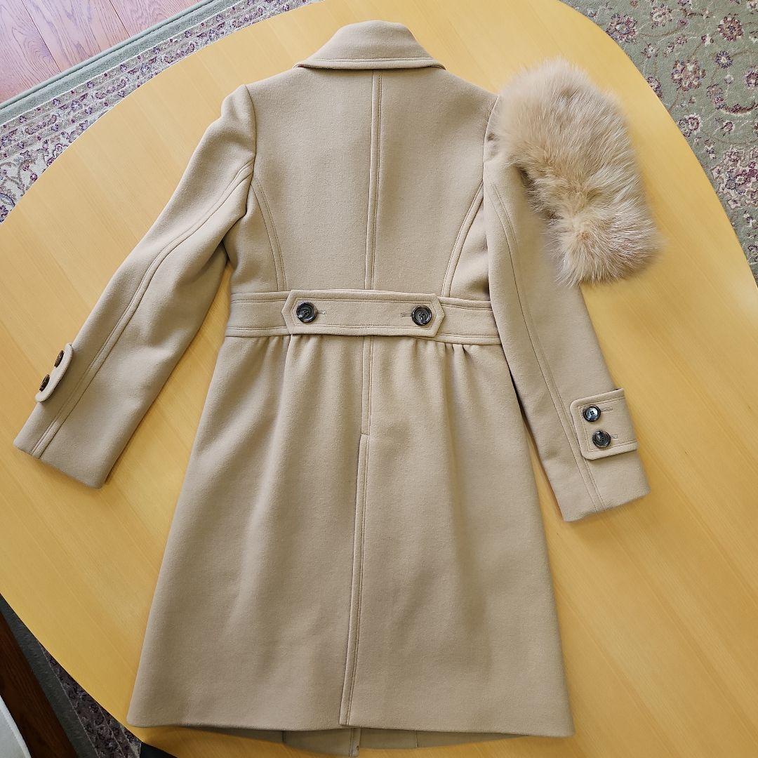 株*ノ様 BURBERRY　ブルーレーベル　 ベージュ ロングコート L　ノバチ