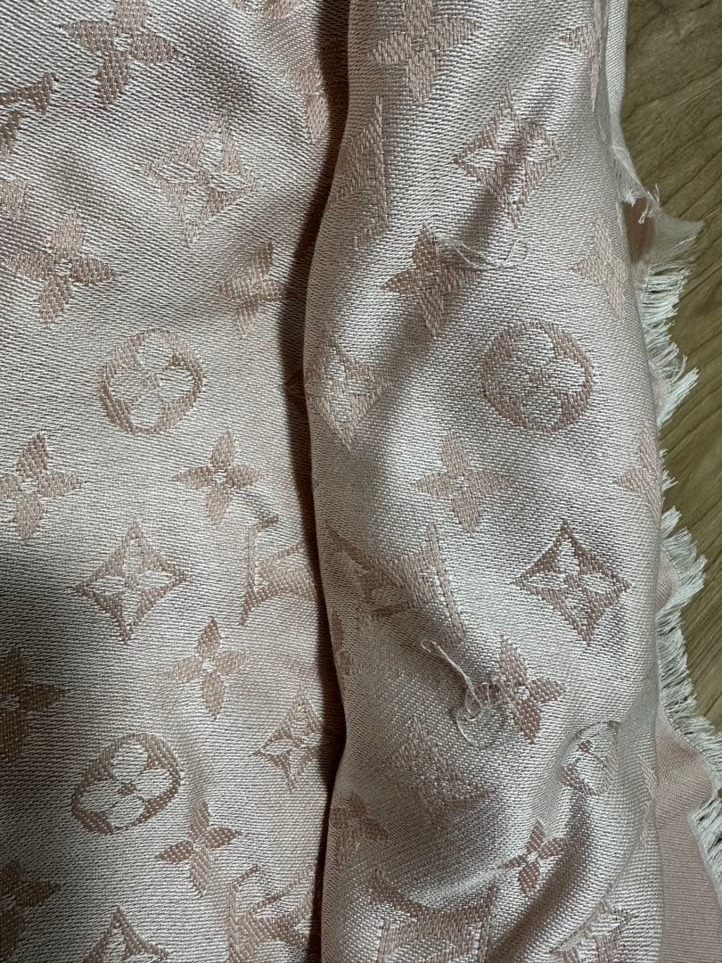 LOUIS VUITTON ピンク ストール ショール・モノグラム